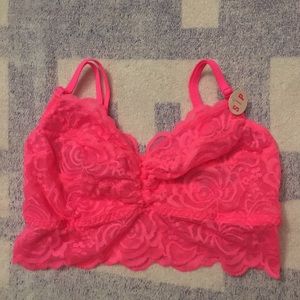 VS Pink *S* lace bralette